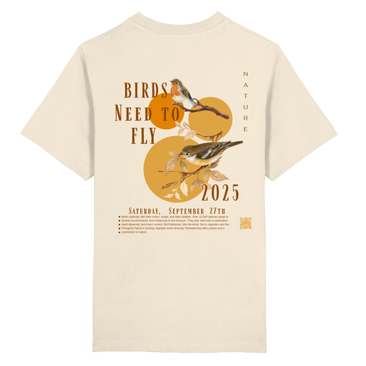 Birds need to fly - Heavy Oversized Organic Shirt