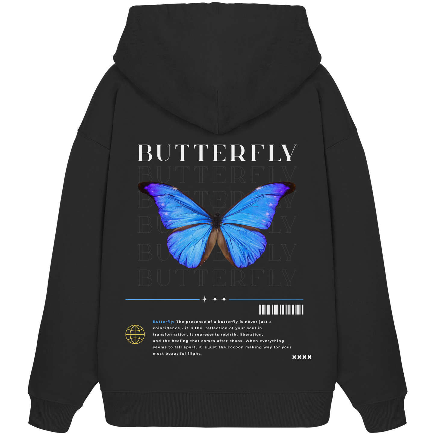 Butterfly - Organic Oversize Hoodie