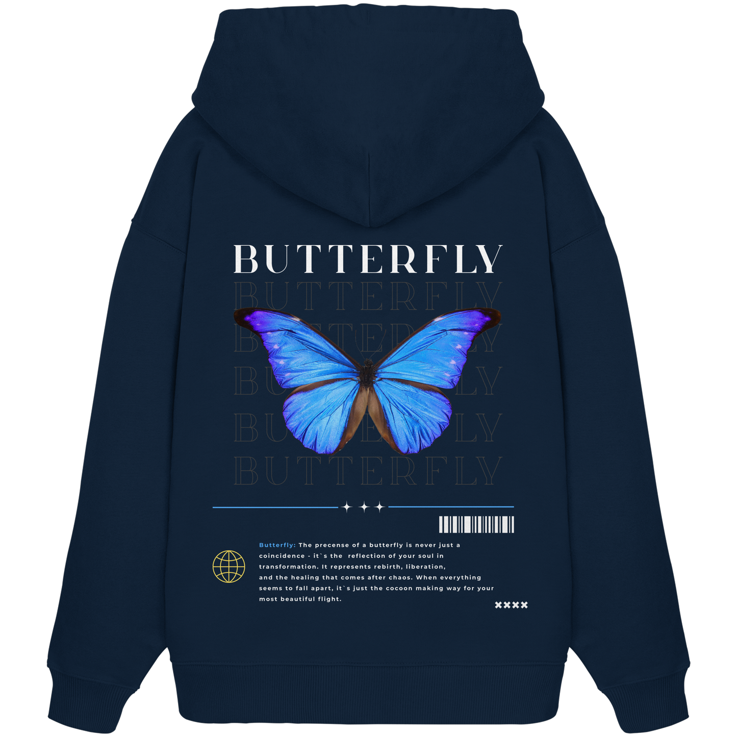 Butterfly - Organic Oversize Hoodie