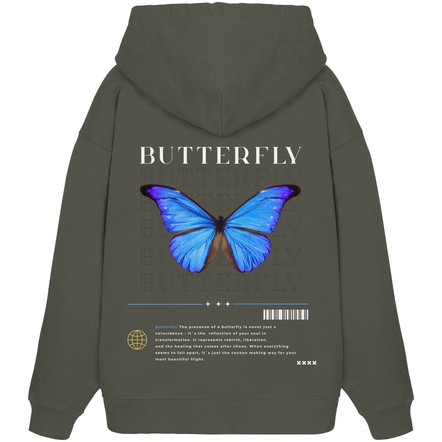 Butterfly - Organic Oversize Hoodie
