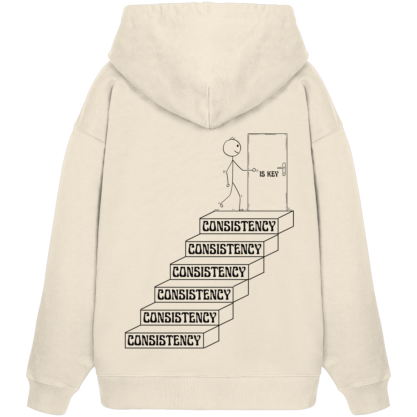 Consistency is Key - Organic Oversize Hoodie