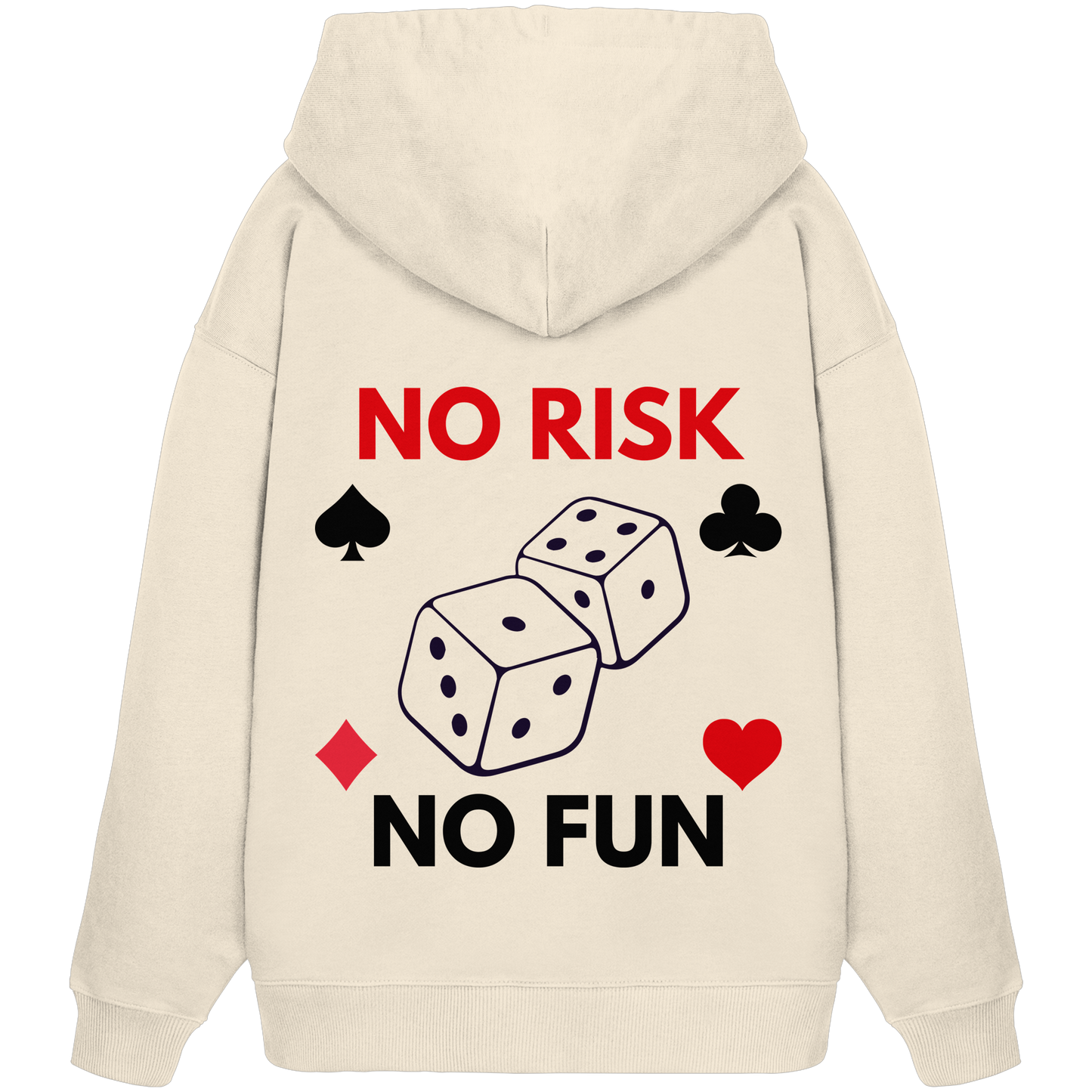 No Risk no Fun - Organic Oversize Hoodie
