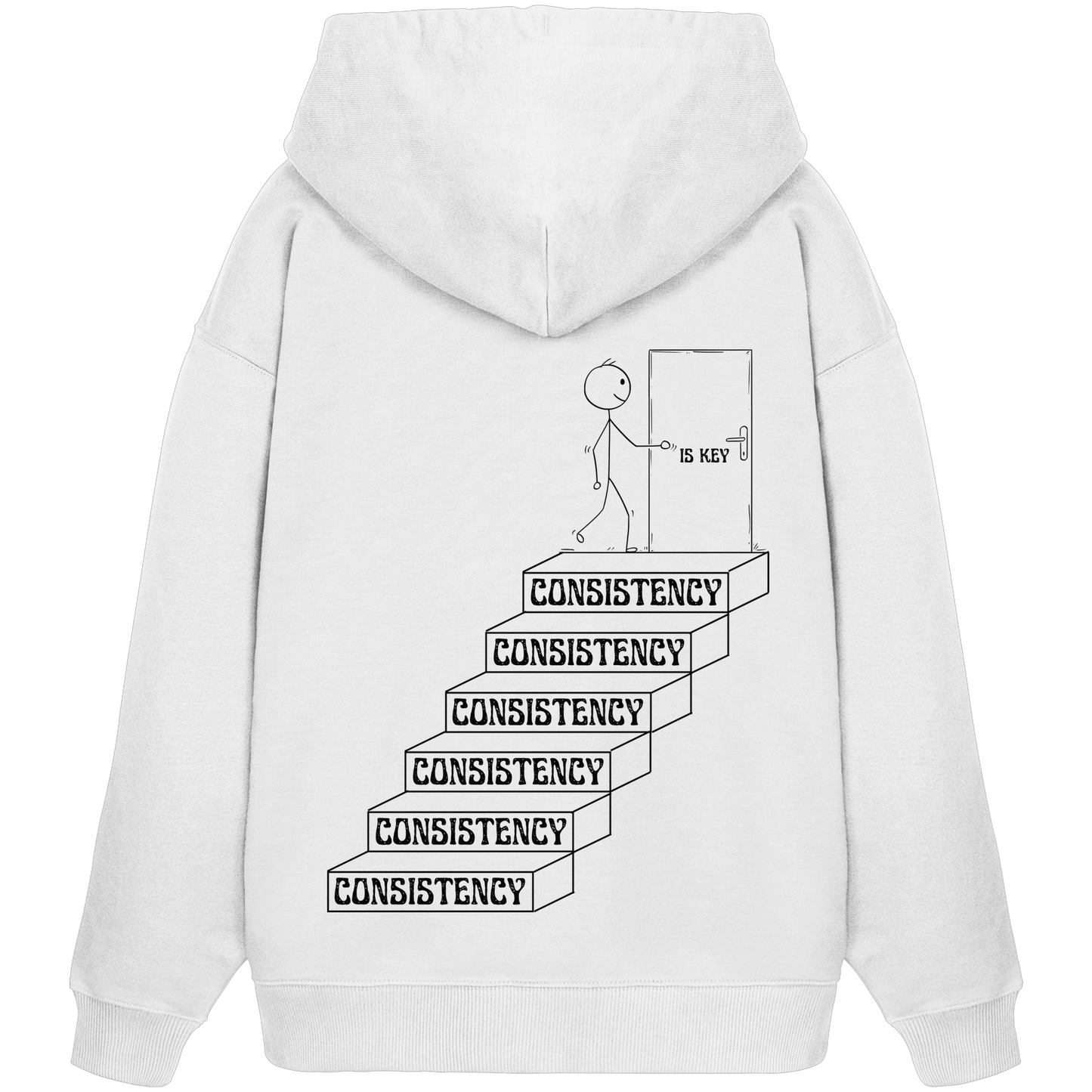 Consistency is Key - Organic Oversize Hoodie